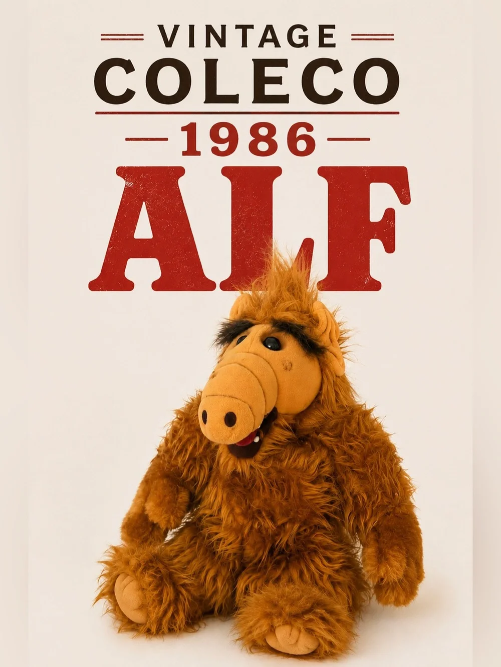 Vintage 1986 Coleco ALF Plush Toy Hide Your Cat 80s Nostalgia Pristine Condition
